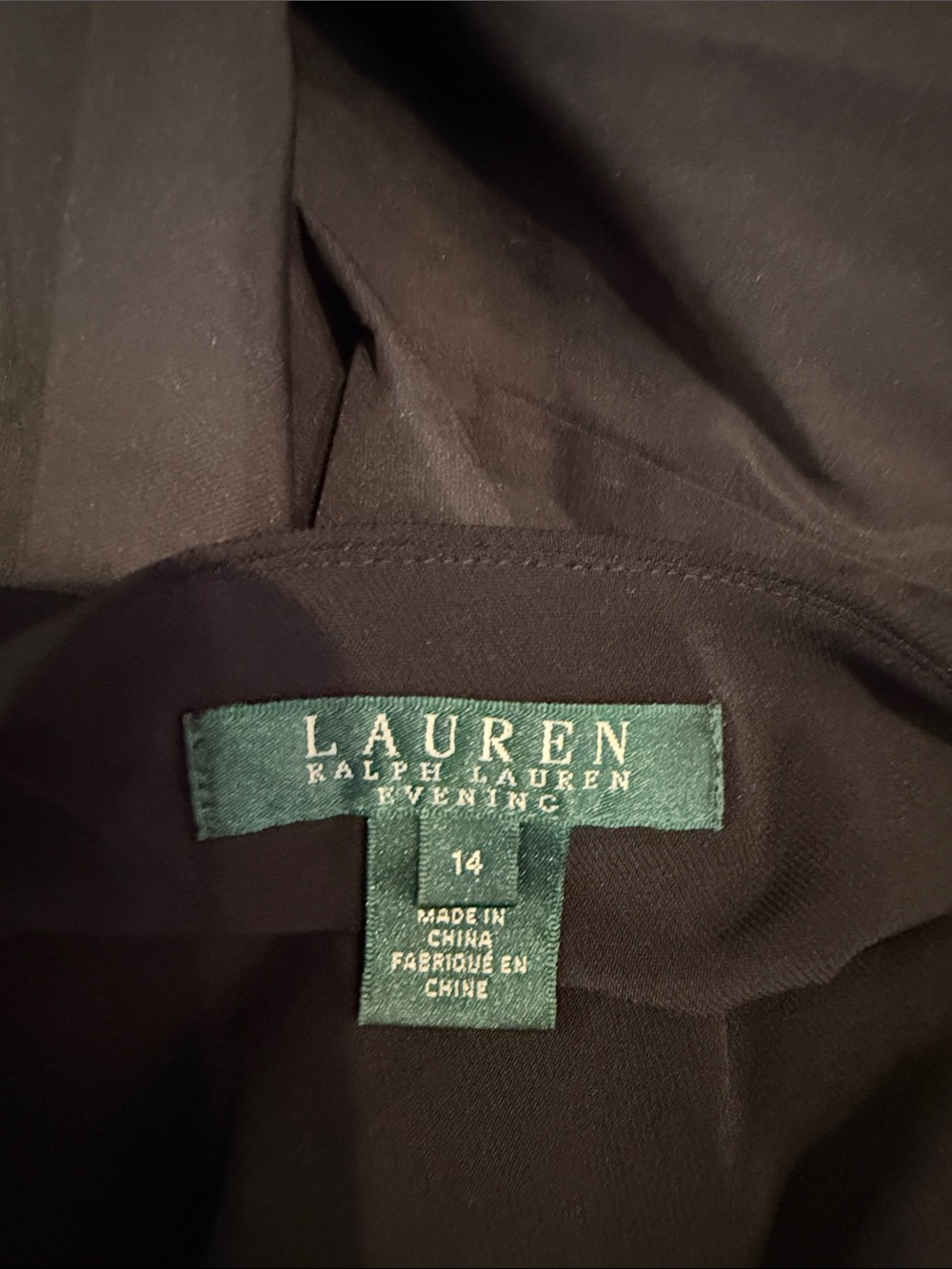 Ralph Lauren black taffeta Gown - Picture 7 of 8